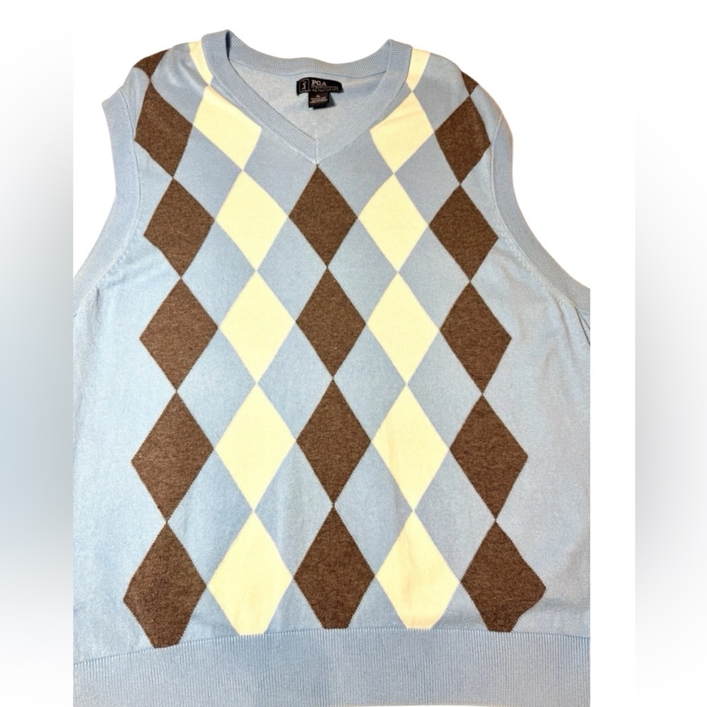 PGA Tour Argyle Sweater Vest XL